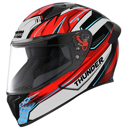 Studds Thunder D8 Decor With Spoiler Matt Black N2 - Biker.Store - www.biker.store