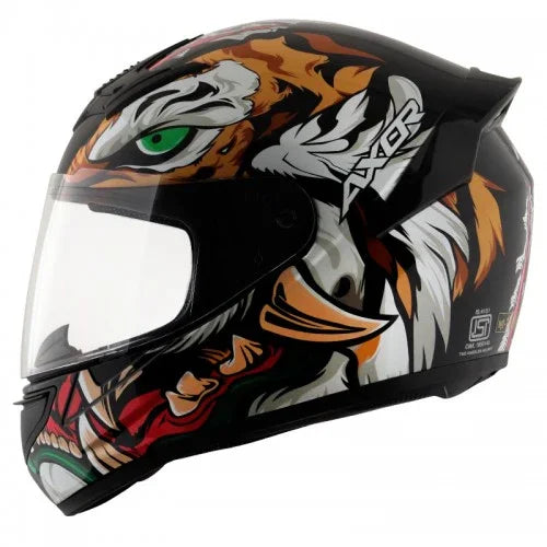 Axor RAGE TIGER BLACK RED Helmet - Biker.Store - www.biker.store