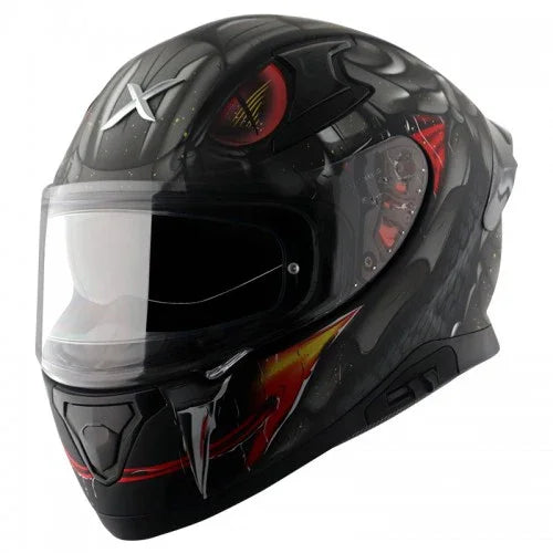 Axor APEX VENOMOUS D/V DULL BLACK GREY Helmet - Biker.Store - www.biker.store