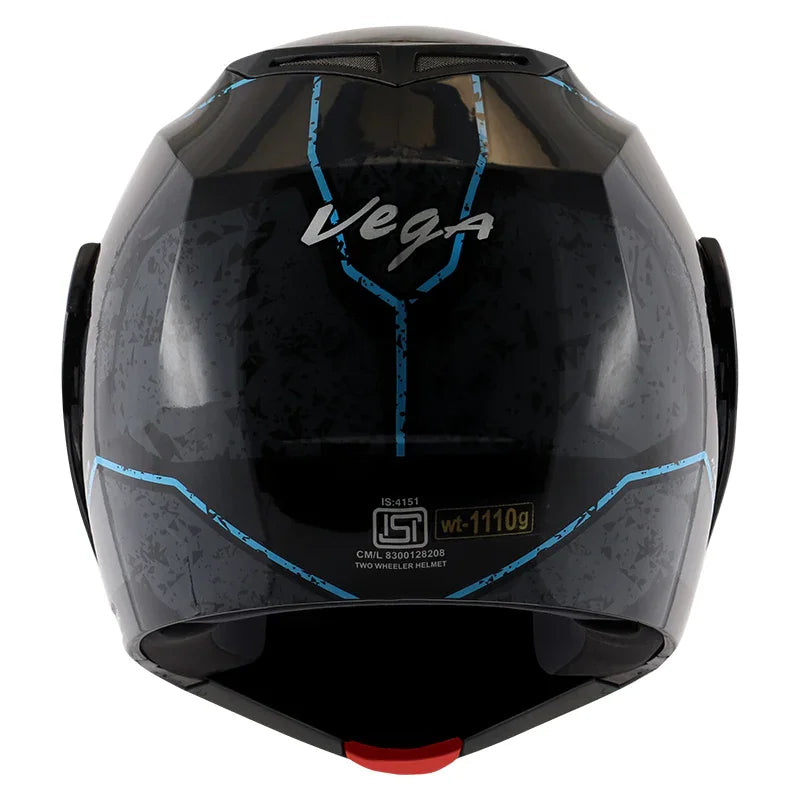 Vega Crux Dx Victor Black Grey Helmet - Biker.Store - www.biker.store