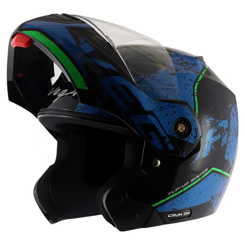 Vega Crux Dx Victor Black Blue Helmet - Biker.Store - www.biker.store
