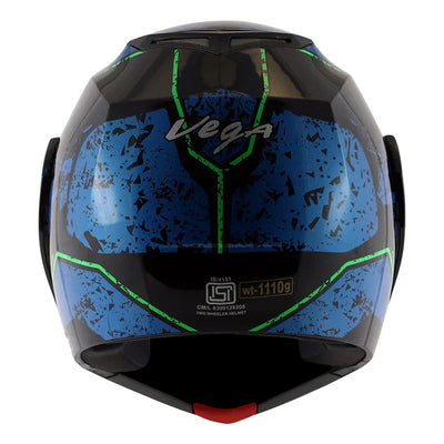Vega Crux Dx Victor Black Blue Helmet - Biker.Store - www.biker.store