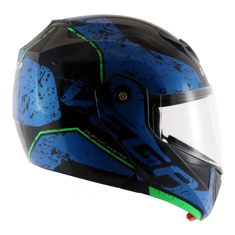 Vega Crux Dx Victor Black Blue Helmet - Biker.Store - www.biker.store