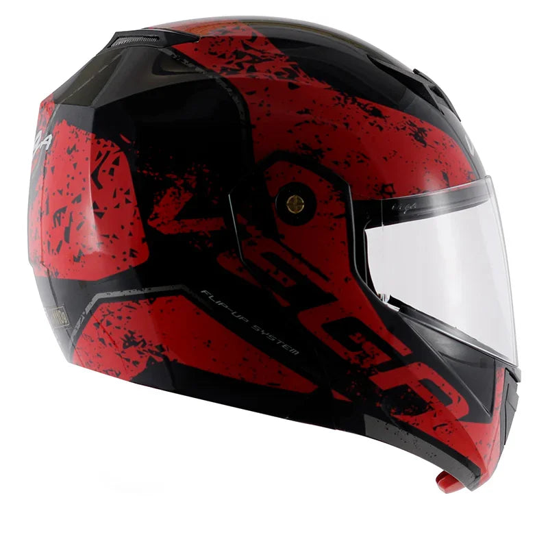 Vega Crux Dx Victor Black Red Helmet - Biker.Store - www.biker.store