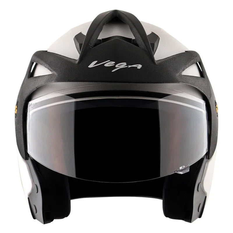 Vega Crux Open Face White Helmet - Biker.Store - www.biker.store