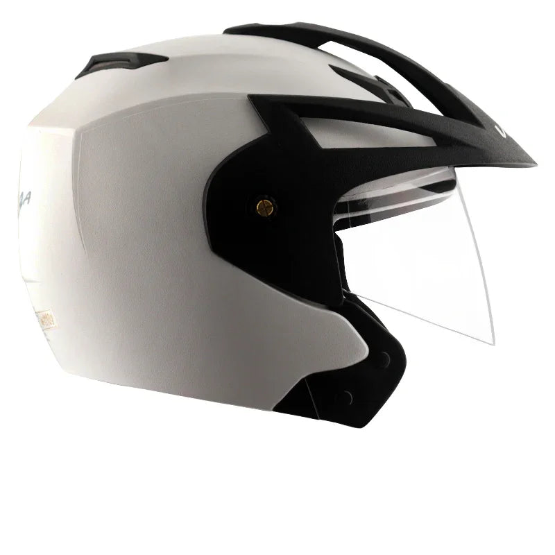 Vega Crux Open Face White Helmet - Biker.Store - www.biker.store