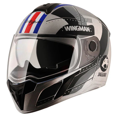 Vega Ryker D/V Wingman Dull Cool Grey Black Helmet - Biker.Store - www.biker.store