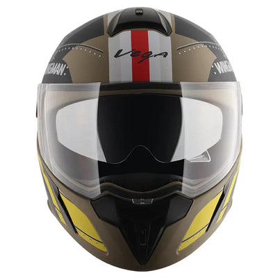 Vega Ryker D/V Wingman Dull Desert Storm Neon Yellow Helmet - Biker.Store - www.biker.store