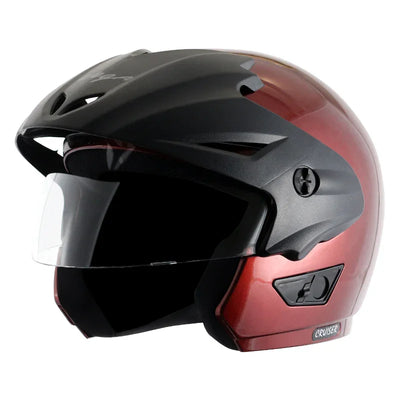 Vega Cruiser W/P Burgundy Helmet - Biker.Store - www.biker.store