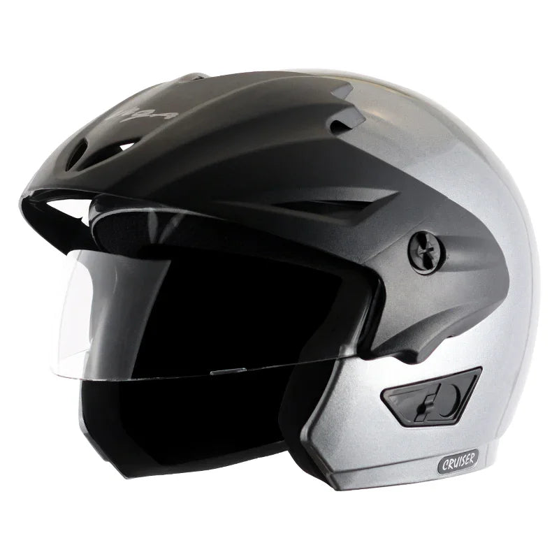 Vega Cruiser W/P Silver Helmet - Biker.Store - www.biker.store