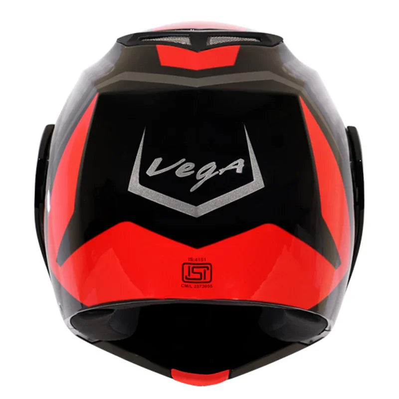 Vega Crux Dx Checks Black Red Helmet - Biker.Store - www.biker.store