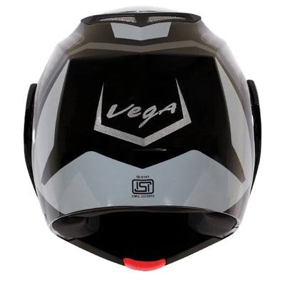 Vega Crux Dx Checks Black Silver Helmet - Biker.Store - www.biker.store