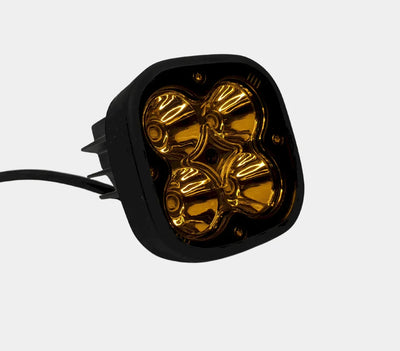 Hjg 4 Led Cree 60w Fog Light Auxiliary Light For All Motorcycles With Yellow Filter Cap (Set of 2) - Biker.Store - www.biker.store