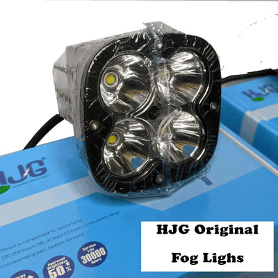 Hjg 4 Led Cree 60w Fog Light Auxiliary Light For All Motorcycles With Yellow Filter Cap (Set of 2) - Biker.Store - www.biker.store