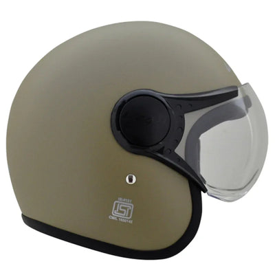 Vega JET W/Visor Dull Desert Storm Helmet - Biker.Store - www.biker.store