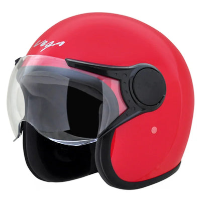 Vega JET W/Visor Red Helmet - Biker.Store - www.biker.store