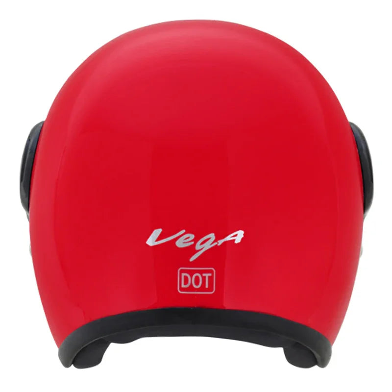 Vega JET W/Visor Red Helmet - Biker.Store - www.biker.store