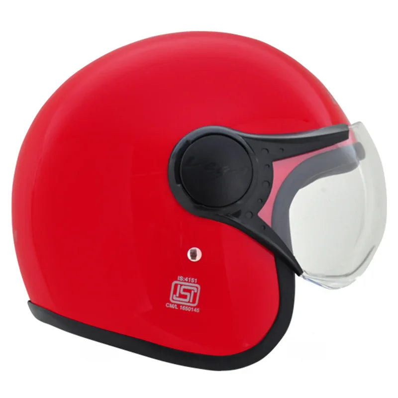 Vega JET W/Visor Red Helmet - Biker.Store - www.biker.store