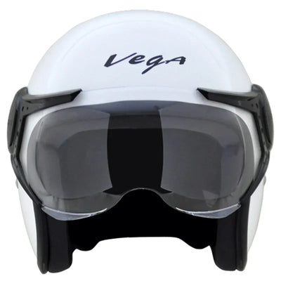 Vega JET W/Visor White Helmet - Biker.Store - www.biker.store