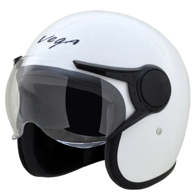 Vega JET W/Visor White Helmet - Biker.Store - www.biker.store