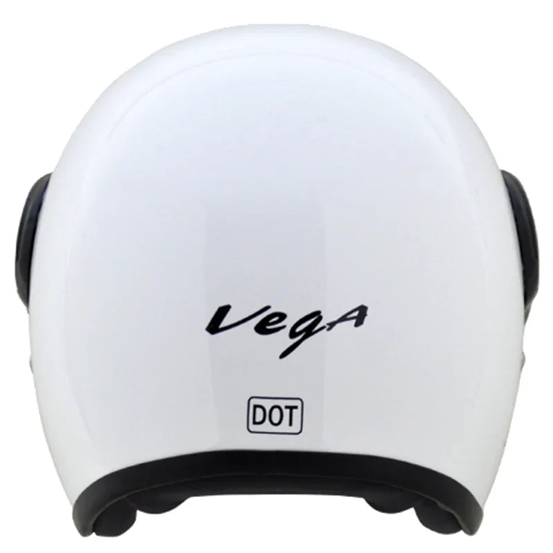 Vega JET W/Visor White Helmet - Biker.Store - www.biker.store