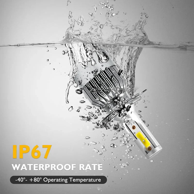 C6 ORIGINAL 6500K LED Headlight Conversion Bulb 72W H4 - Set of 2 (White) Type H4 - Biker.Store - www.biker.store