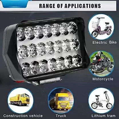 Shilan 21-LED L27 Fog Light Spot Light Waterproof (WHITE) .. Headlight, Fog Lamp Car, Van, Motorbike LED (12 V, 72 W) (Universal For Bike, Universal For Car, Pack of 1) - Biker.Store - www.biker.store