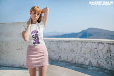Cute But Psycho T-Shirt for Women | BIKERSTORE.IN - Biker.Store - www.biker.store