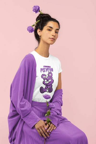 Cute But Psycho T-Shirt for Women | BIKERSTORE.IN - Biker.Store - www.biker.store