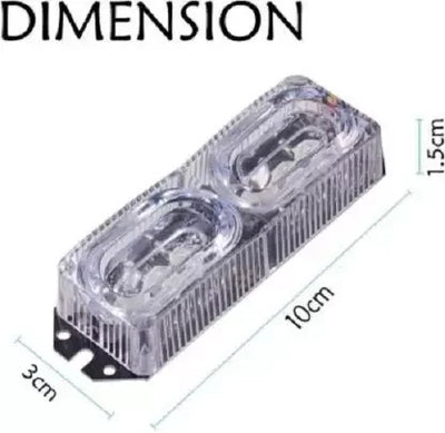 Red Blue LED License Plate Light, Reversing Light, Tail Light, Back Up Lamp Motorbike, Car, Van, Truck LED (6 V, 12 W) (Universal For Bike, Pack of 1) - Biker.Store - www.biker.store