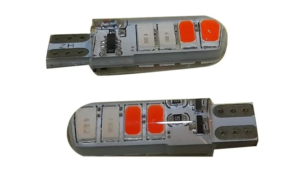 Polce Red/Blue Flashing Parking Bulbs for Car & Bike (Set of 2) - Biker.Store - www.biker.store