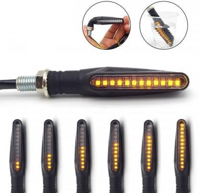 Running LED KTM Style Indicators for Universal All Bike Models (Amber, Pack of 4) - Biker.Store - www.biker.store