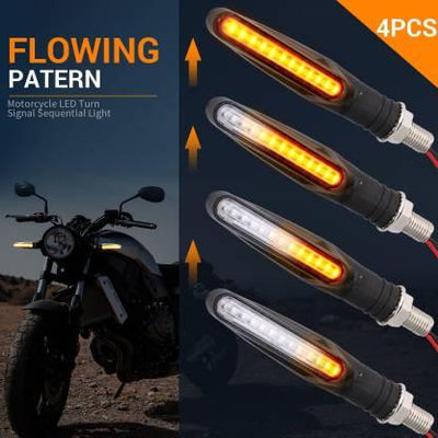 Running LED KTM Style Indicators for Universal All Bike Models (Amber, Pack of 4) - Biker.Store - www.biker.store