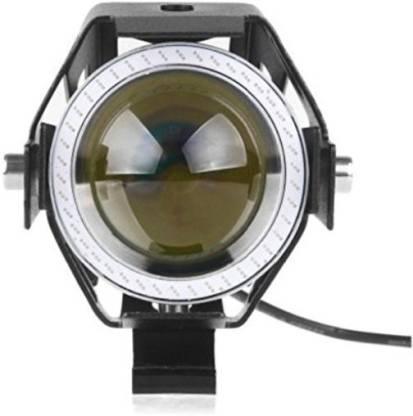 HJG Projector Angel Eyes LED Fog Light For Bike Universal For All Bike (Blue Angel Eyes, 1pc) - Biker.Store - www.biker.store