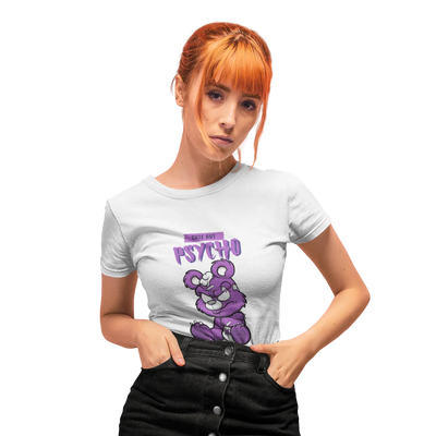 Cute But Psycho T-Shirt for Women | BIKERSTORE.IN - Biker.Store - www.biker.store