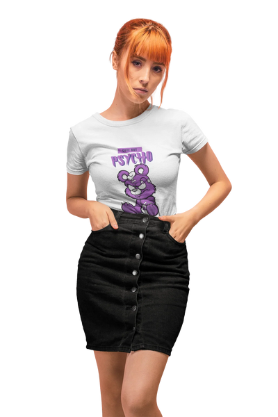 Cute But Psycho T-Shirt for Women | BIKERSTORE.IN - Biker.Store - www.biker.store