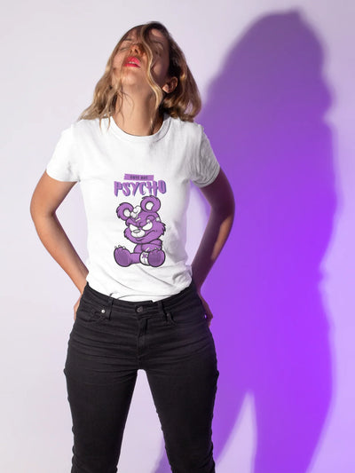 Cute But Psycho T-Shirt for Women | BIKERSTORE.IN - Biker.Store - www.biker.store