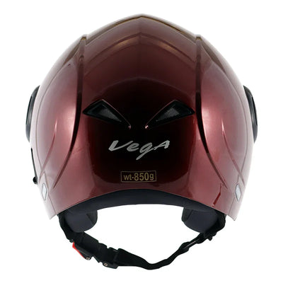 Vega Verve Burgundy Helmet - Biker.Store - www.biker.store