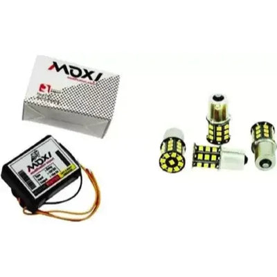Moxi 16 Patterns Hazard Flasher/Blinker with 360° LED bulb Module for Bike Indicators Indicator Light Motorbike LED (12 V, 12 W) (Universal For Bike, Pack of 5) - Biker.Store - www.biker.store